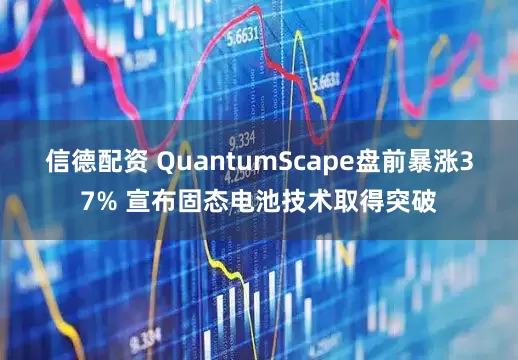 信德配资 QuantumScape盘前暴涨37% 宣布固态电池技术取得突破